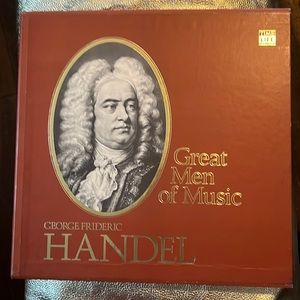 Handel - Great Men of Music 4- vinyl records and picture Book